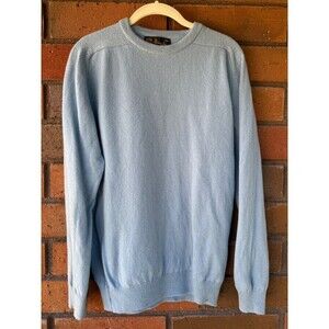 Pringle Of Scotland Wool‎ Sweater Light Blue Jumper Womens Size 102/40 Med 70’s